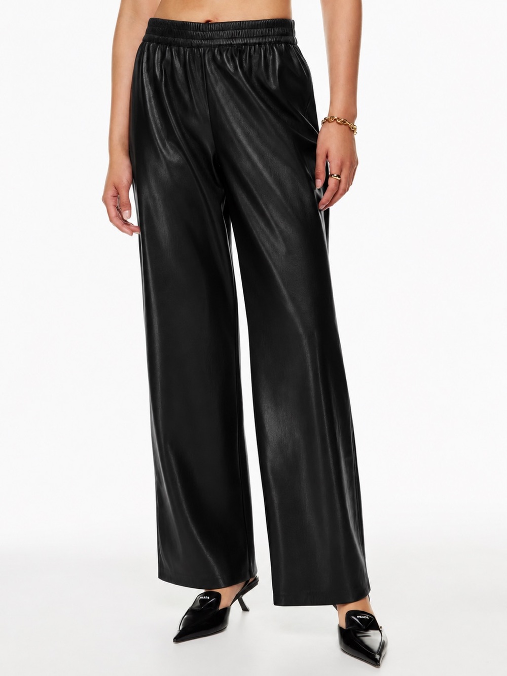 Babaton Tribute vegan leather pants